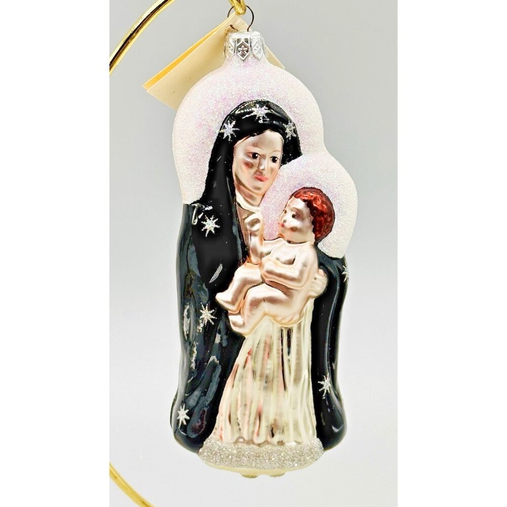 Patricia Breen Madonna and Child‎ Baby Jesus Black Robe Ornament Christmas